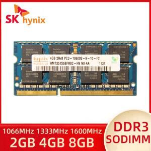 SK 하이닉스 2GB 4GB 8GB PC3 2RX8 8500S 10600S 노트북 메모리 DDR3 1066MHz 1333MHz SO-DIMM RAM 미니PC
