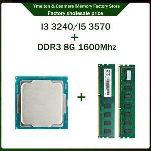 1~2개 인텔 I3 3240 I5 3570 CPU DDR3 RAM 키트 콤보 8GB/16GB