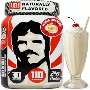 빈티지 브라운 ？ 남성과 여성을 위한 근육 형성 단백질 파우더 분리주 운동 후 및 언제든지 음료 프리미엄