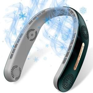 목선풍기 휴대용선풍기 360 ° 냉각 공기 흐름 블레이드리스 목 팬 USB 충전식 3가지 속도 조절 웨어러블