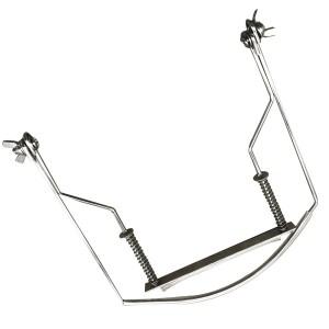 2X 하모니카 넥 홀더 10 홀 블루스 하프 입 오르간 스탠드 하모닉 랙 -Silver-B60B