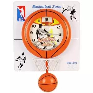 유닛키즈 농구 벽시계 오렌지 농구용품 농구완구 키즈카페 농구대 집중력 농구놀이