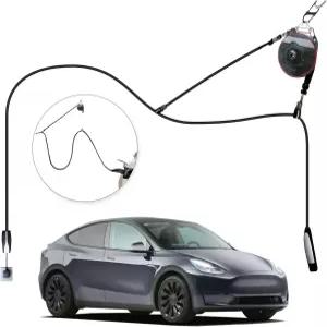 EV 충전기 접이식 코드 릴 차고용 오버헤드 충전 케이블 정리함 6.6피트 리치 천장 또는 벽걸이 Tesla NACS