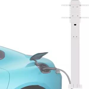 유니버설 백 플레이트 및 후크가 장착된 야외 전기차 충전기 받침대 스탠드 - 대부분의 충전소와 호환