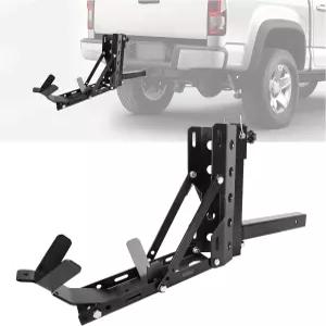 KUAFU 800LBS 오토바이 트레일러 히치 스쿠터 캐리어 견인 돌리 하울러 2인치 리시버 마운트 랙