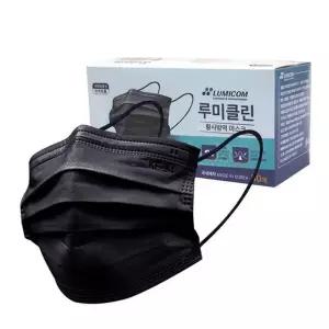 마스크 KF94 덴탈마스크 루미클린 국산 대형 50매(블랙)