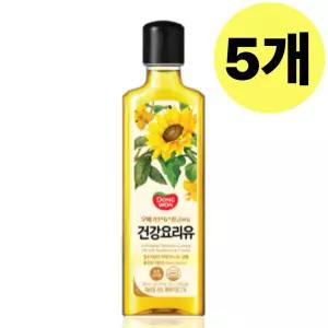 동원 건강요리유 식용유 카놀라유 해바라기 480ml X 5 BNS