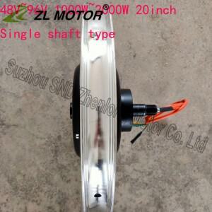 맞춤형 속도 및 48V 1000W 전기 자전거 디스크 브레이크 스파이더 허브 모터 (단일 샤프트 전동 스쿠터 모