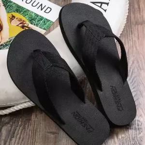 편한쪼리스타일 남자 일상 룩 여름 데일리 검정 쪼리 슬리퍼 코디