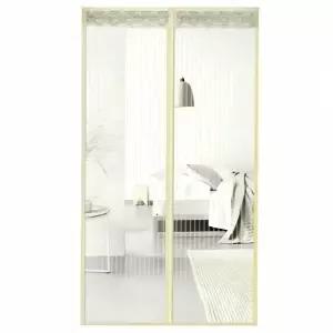 현관용 방충망 베이지 모기장 출입구 방어 망 해충 막 벽면 보호 통풍 장치 벌레 차단