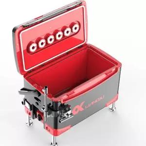 일체형 낚시 캐리어 낚시통 의자 아이스박스 좌대