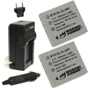 Wasabi Power Battery (2-Pack) and Charger for Fujifilm NP-40, NP-40N and Fuji FinePix F402, F403, F420, F455, F460, F470, F480, F610, F650, F700, F710, F810, F811, J50, V10, Z1, Z2, Z3, Z5fd