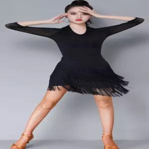 라틴 라인 스포츠 댄스 스커트 에어로빅복 챠밍 살사 스팽글 무대의상