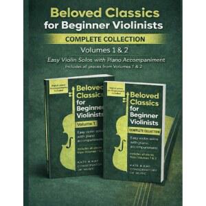 초급 바이올리니스트를 위한 사랑받는 클래식: 전집 바이올린 피아노 2권: 솔로 반주가 있는 쉬운 1권과