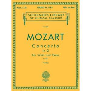 모차르트 - G, K.216 협주곡 3번 바이올린과 도서관 제1580권 음악 고전 악보 쉬르머의 | 피아노