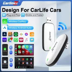 호환 X1CAX2CA CarlinKit 2-In-1 무선 어댑터 무선 안드로이드 자동 플 앤 플레이 WiFi BLE Baidu CarLife