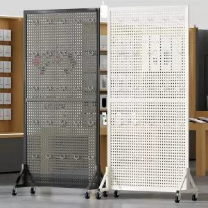 이동식 네트망 전시 진열대 파티션 블랙 가벽 철제 스탠드