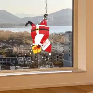 귀여운 크리스마스 정전기 창문 시트 무접착 산타 스티커 장식 유리창 데코