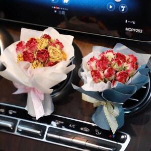 자동차 송풍구 클립 방향제 드라이플라워 인테리어 장식