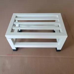 철제 발받침대 스텝 미끄럼방지 이동식 주방 식당 발판 작업 디딤판 블랙