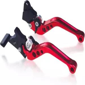 플라이린 1쌍의 짧은 브레이크 클러치 레버 알루미늄 합금 모터사이클 핸들 오토바이/스쿠터/전기 자전거용