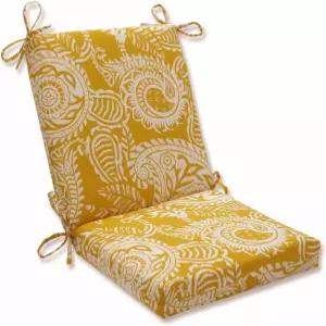 베개 퍼펙트 페이즐리 실내/실외 솔리드 백 1피스 사각 모서리 의자 쿠션 타이 깊은 좌석 날씨 페이드