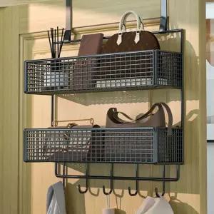문걸이 벽걸이형 선반 수납 가방 행거 옷장