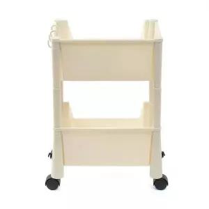 [알티피아]TBZ 공간활용 2단수납 오픈형 트롤리 이동식카트 바퀴선반