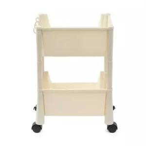 [골드스마일]TBZ 공간활용 2단수납 오픈형 트롤리 이동식카트 바퀴선반