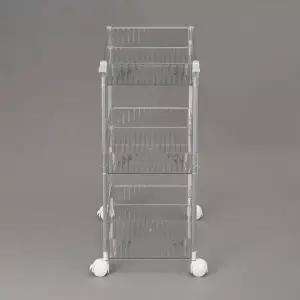 [알티피아]TBZ 이동식 3단 투명 수납선반 39x27cm 이동식트레이