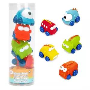10개월아기 장난감 소프트 안전 미니 몬스터자동차5p 백일선물 출동 탈것 남자아이