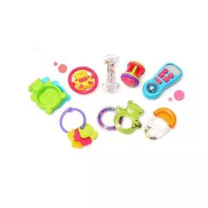 출산 오감만족 딸랑이 치발기 신생아 장난감 풀세트 10P 쁘띠 악기놀이 소리나는 촉각