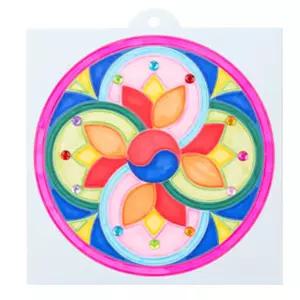 기하형상 만다라 컬러링 벽걸이용 종이액자 만들기 3개 채색 색감익히기 집 창의력