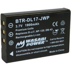 펜타엑스 D-L17 및 펜타엑스 옵티오 450, 550, 555, 750, 750Z, MX, MX4용 와사비 파워 배터리