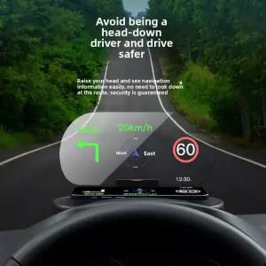 자동차 헤드업 디스플레이 HUD OBD2 대시보드 속도계 프로젝터 주행정보 범용 액세서리