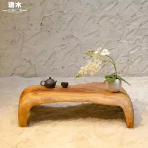 원목 티테이블 찻상 나무 통나무 다과상 다도 오동나무