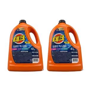 테크 딥클린 엑스퍼트 세탁세제 드럼 용기 4L x 2개