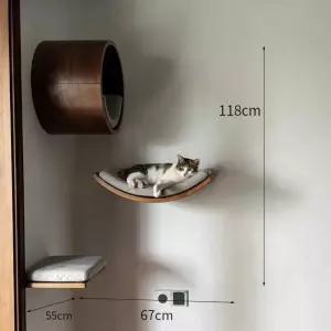 고양이 벽 선반  최고급 캣워커 계단 놀이공원 원목 A