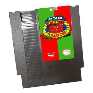 NES 비디오 게임 콘솔용 Killer-Tomatoes72 핀 8비트 카트리지 공격