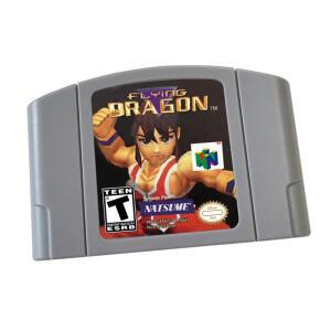 Nlnten d0 레트로 콘솔용 복제 게임 카드 카트리지 플라잉 드래곤 64 N64 미국 및 EU 버전
