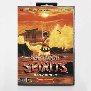 핫 사무라이쇼다운 게임 카드 (소매 박스 포함) 16비트 MD 카트 (세가 메가 드라이브/제네시스 시스템용)