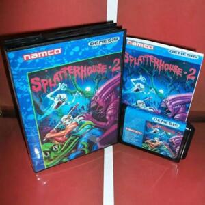 16비트 세가 MD 게임 카드 메가드라이브 제네시스 시스템용 박스 및 사용 설명서 카트리지가 포함된 스플래