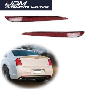 크라이슬러 300 자동차 리어 범퍼 리플렉터 테일 브레이크 라이트 커버 쉘 전구 OR 소켓 없음