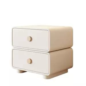 미니멀 고급 서랍장 사이즈 2단 엔틱침대 소형협탁 와이드 감성 북유럽 수납장 바퀴 침대옆