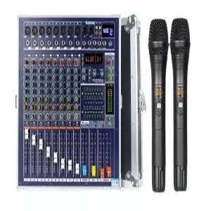 야외 믹싱콘솔 오디오 파워드믹서 음향 내장형 스피커 성당 공연 앰프