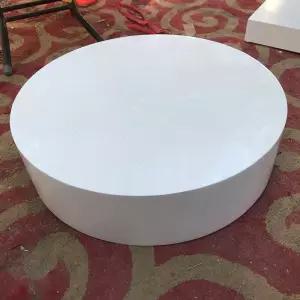 단상 발받침대 피팅룸 화이트 지름50x높이5cm 스튜디오 웨딩룸 옷가게