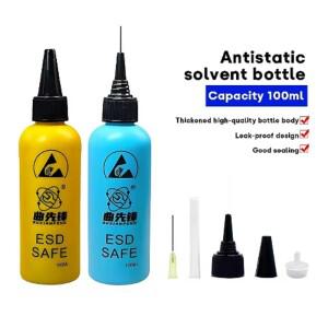 디스펜서 용 100ml 액체 알코올 병 휴대 휴대폰 PCB 청소 용접 수리 로진 솔더  페이스트