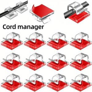 50100pcs 케이블 클램프 야외 관리 보관 클립 테이블 자동차 벽 TV
