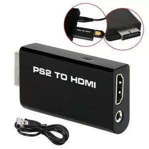 호환 PS2-HDMI 변환기 1080P 풀 HD 어댑터3.5mm 오디오 출력 포함는 PlayStation 2 모든 모드용 480i 480p
