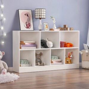 PET 4단1200 인테리어 2층 화이트 책장 4단600